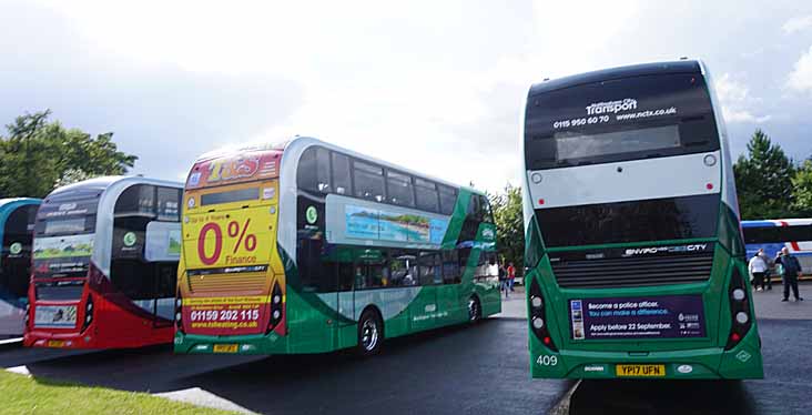 Nottingham Scania N280UD ADL Enviro400CNGCITY 403, 409 & 410